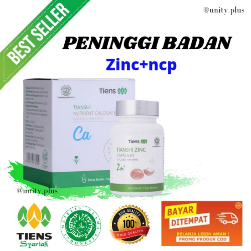 [COD] PENINGGI BADAN TERAMPUH NCP DAN ZINC TIENS