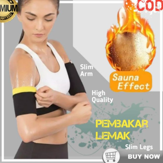 MANSET TANGAN PENDEK PENGECIL LENGAN HOT SHAPER DEKER TANGAN KORSET OLAHRAGA GYM ORIGINAL PREMIUM