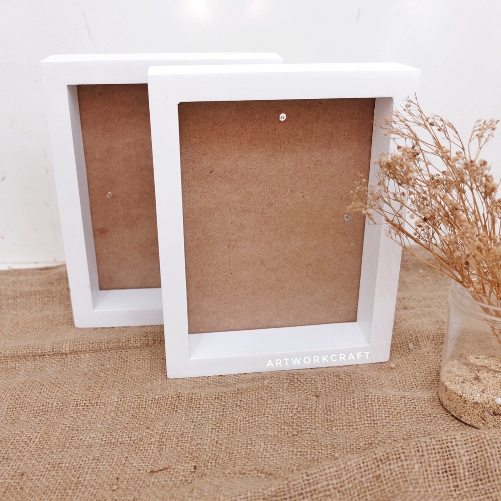 [20x15] TANPA KACA Frame Mahar Rustic/ Pigura Scrap 3D Rongga Frame untuk scrapframe, scrapbook, cla