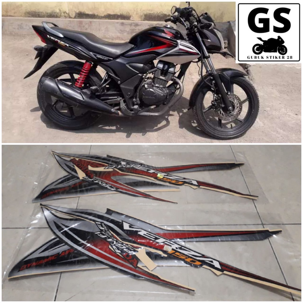 STRIPING STIKER LIS BODY MOTOR HONDA VERZA 2013 HITAM