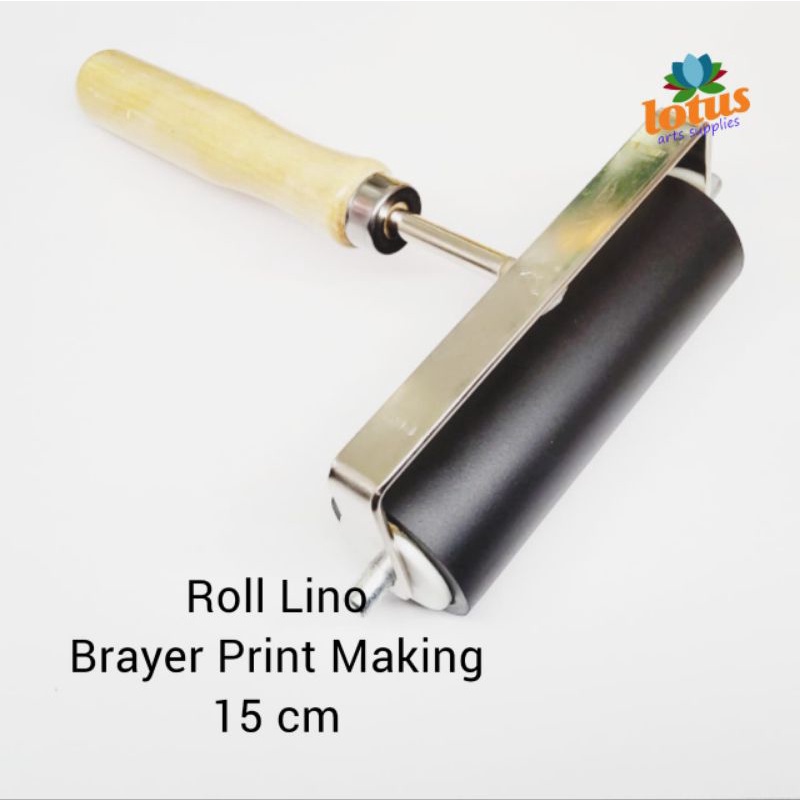 

Rubber Roller Lino Brayer Printmaking 15 cm - Rol Karet
