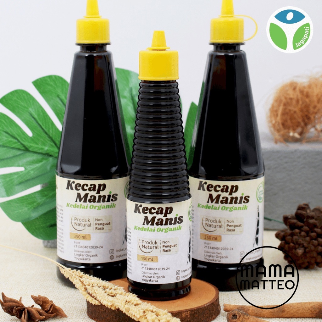 LINGKAR ORGANIK Kecap Manis Organik Sehat Non MSG &amp; GMO / 150ML / 350ML / BANDUNG