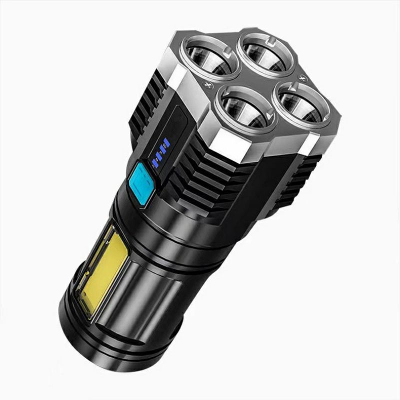 Senter LED COB Senter Outdoor 3 Mode Cahaya Senter Mini Flash Light