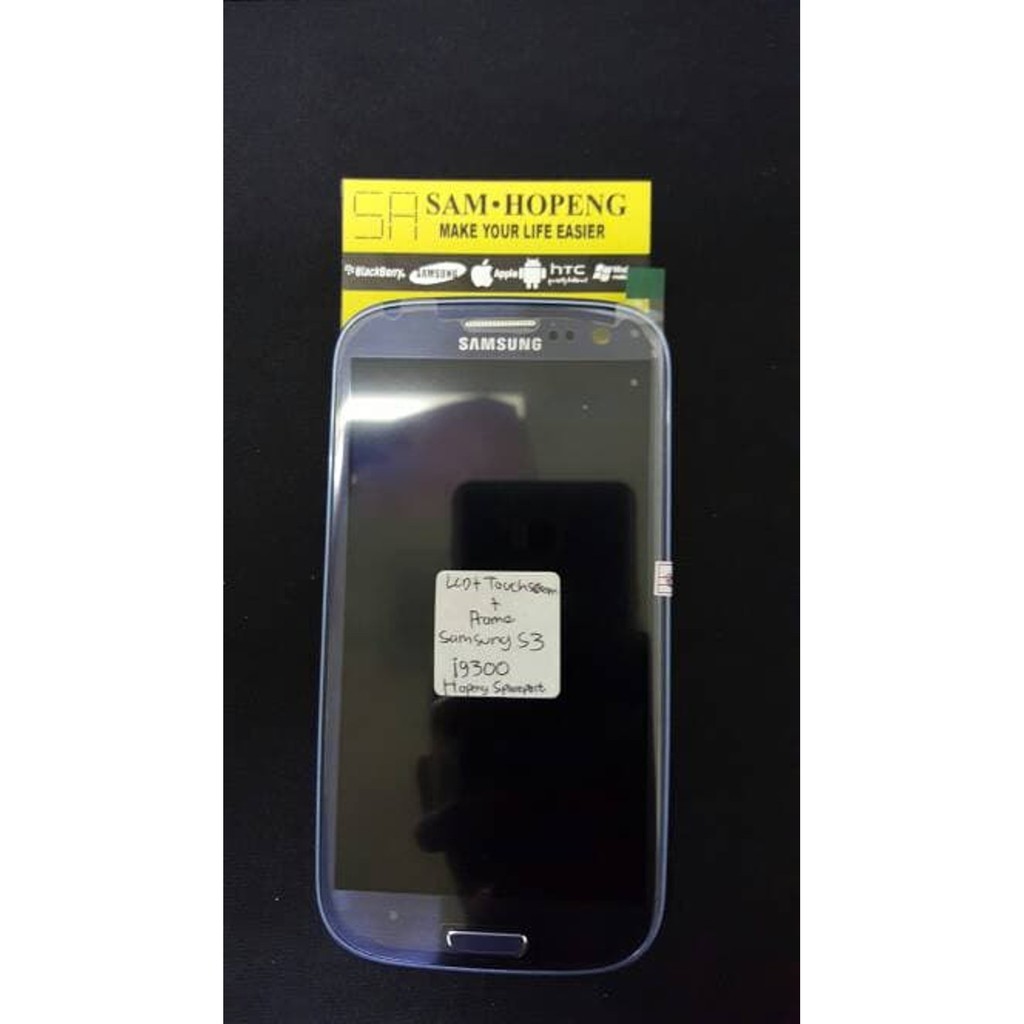 LCD SAMSUNG I9300 + TOUCHSCREEN BLUE BISA CONTRAST AAA GALAXY S3 BIG
