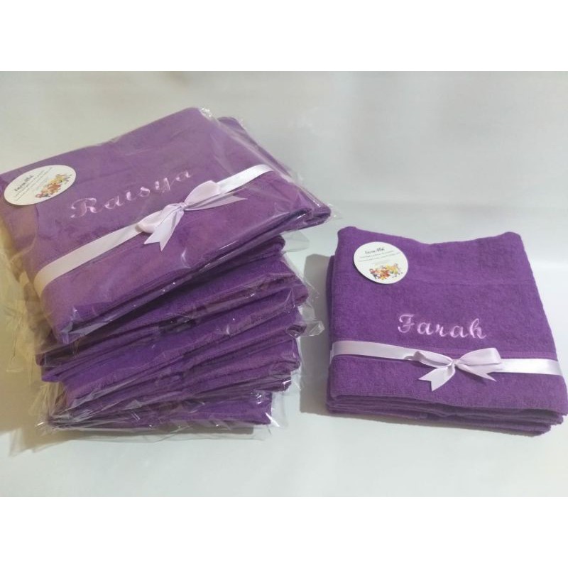 Handuk Bordir Satuan-Handuk Nama-Kado Handuk Bordir