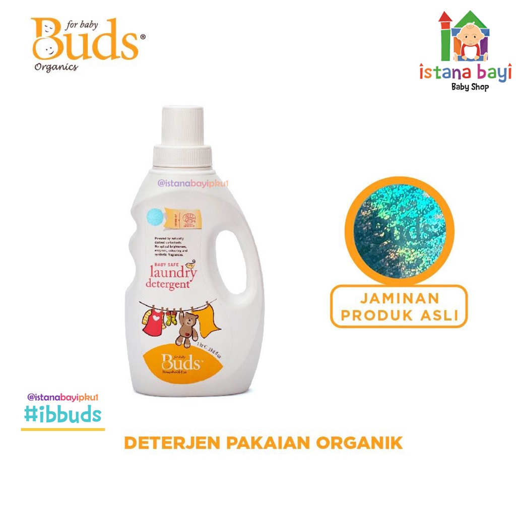 Buds Organics - Baby Safe Laundry Detergent 1000ml - Pembersih Pakaian