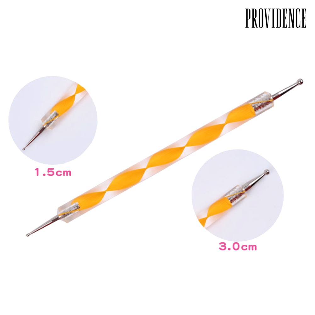 Providence 5Pcs 2 Way Marbleizing Dotting Manicure Tools DIY Nail Art Rod Painting Dot Pen