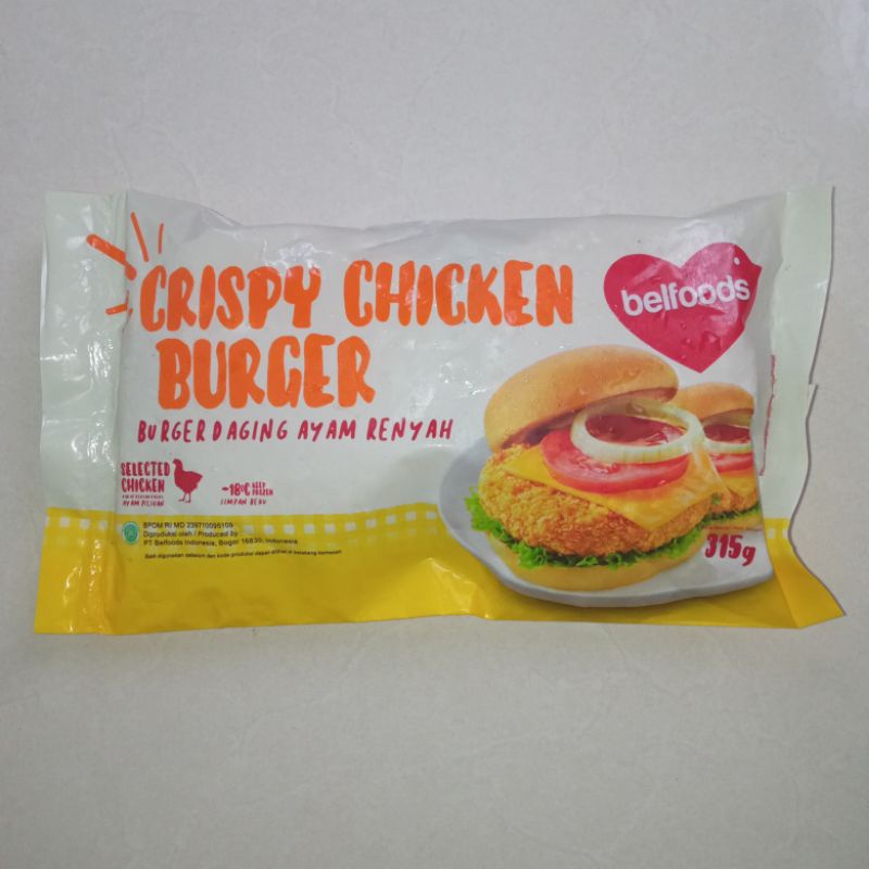 

BELFOODS Crispy Chicken Burger Isi 6 - Fian Frozen Food Bandung