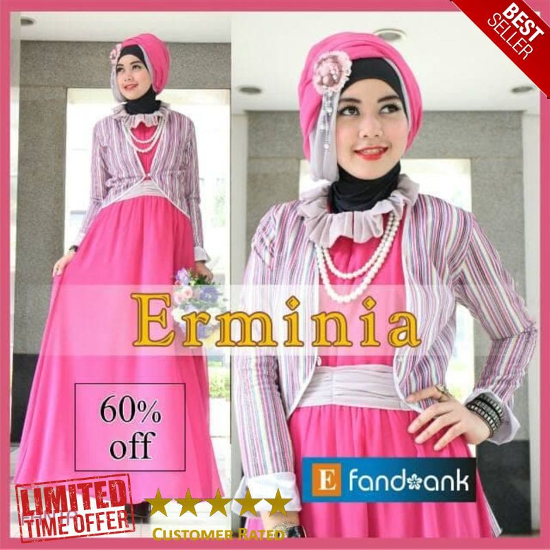 TERLARIS sale murah baju butik erminia by efandoank original muslim murah