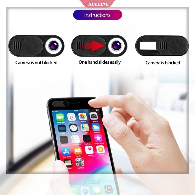 1pc Cover Pelindung Lensa Webcam Komputer / Handphone