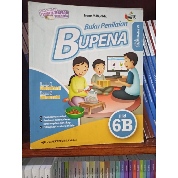 BUKU BEKAS BUPENA 6B KELAS 6 SD ERLANGGA KURIKULUM 2013 EDISI REVISI