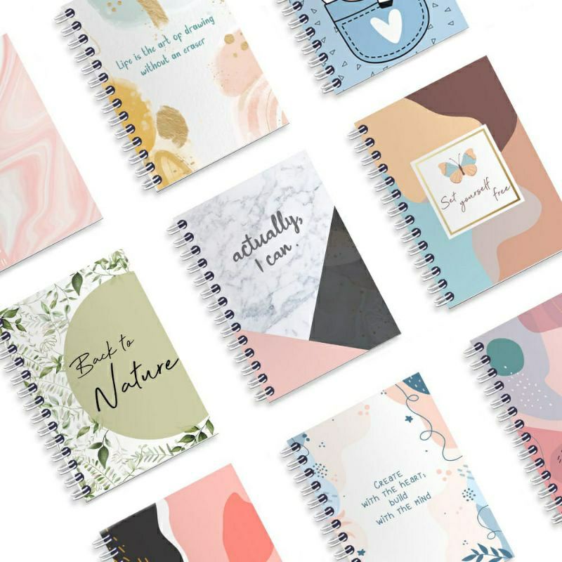 NOTEBOOK A6 / NOTE BOOK JOURNAL / NOTEBOOK AESTHETIC / NOTEBOOK A6 GRID, LINE, BLANK, DOTTED / NOTEBOOK MURAH