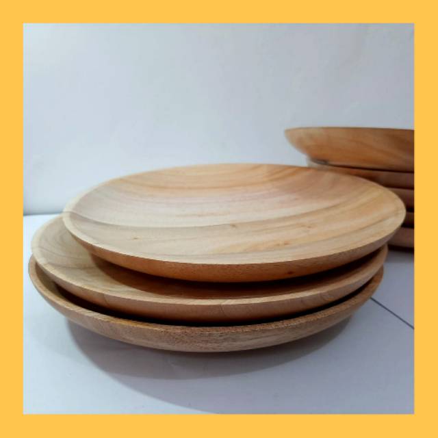  PIRING KAYU  MAHONI diameter 20 cm Shopee Indonesia