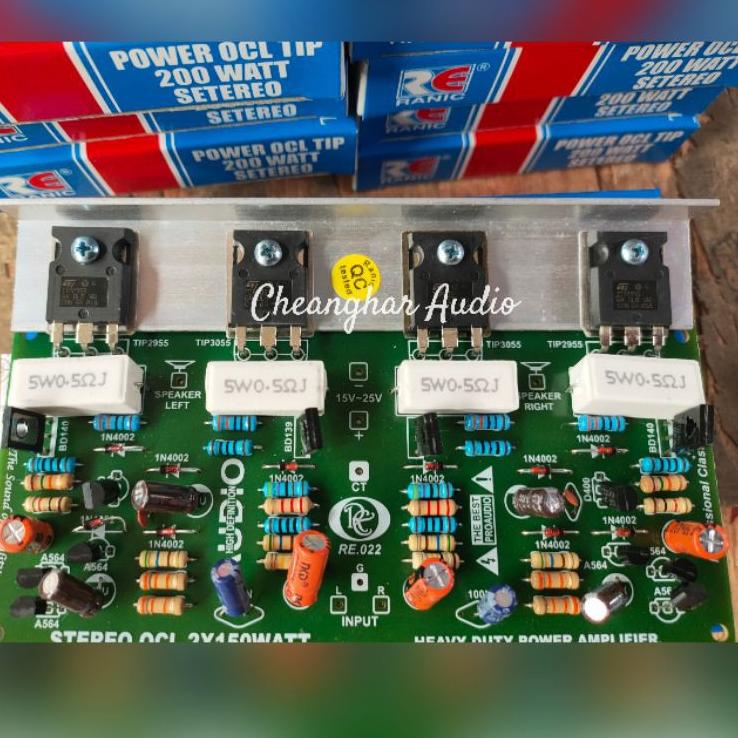 ☋ Kit Power Amplifier OCL 200 Watt Stereo ♪