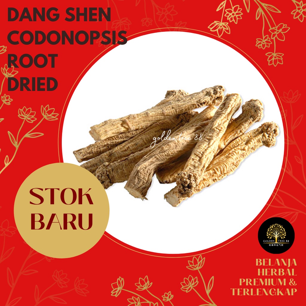 

500 gram Dang Shen Codonopsis Root Tongsem Bahan Sup Herbal Original