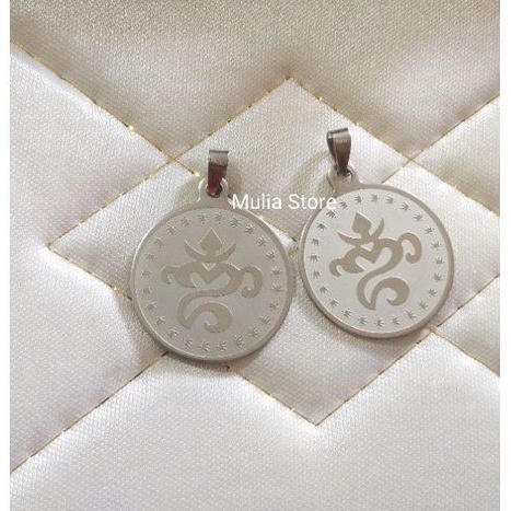 liontin omkara titanium anti karat