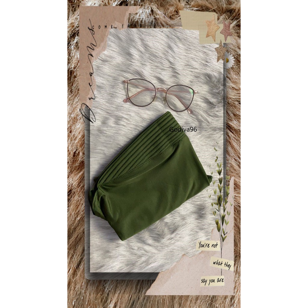Godiva96 - JILBAB VOLLY SPORT OLAHRAGA / HIJAB INSTAN SPORT / OLAH RAGA MEDAN-VOLLY. Army