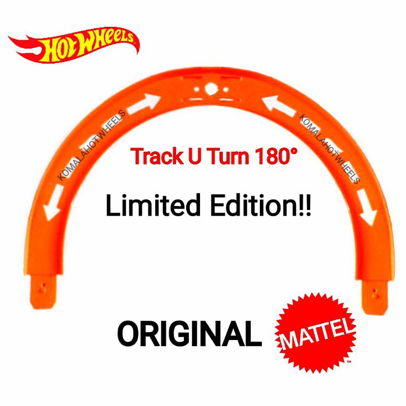 Hot Wheels Track Turn 180° U Shape Tikungan Limited Edition Track Builder Original