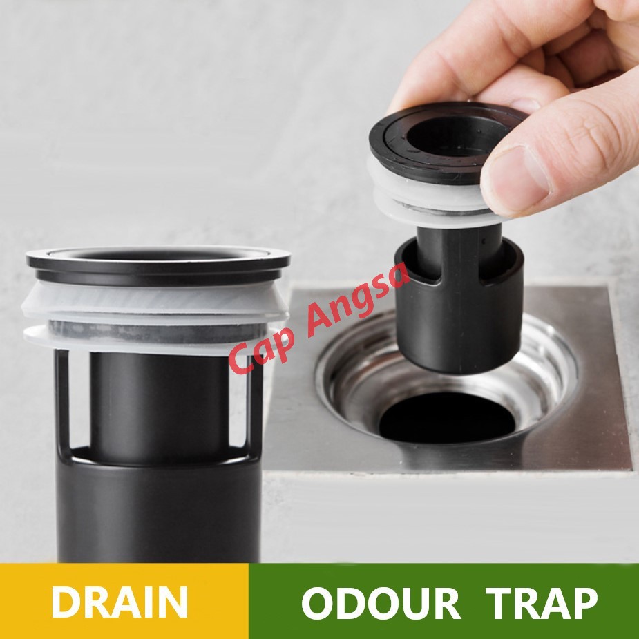 FLOOR DRAIN ODOUR TRAP ANTI BAU GOT PENCEGAH PEMBASMI KECOA SERANGGA ODOURLESS ODOUR PROOF PLUG