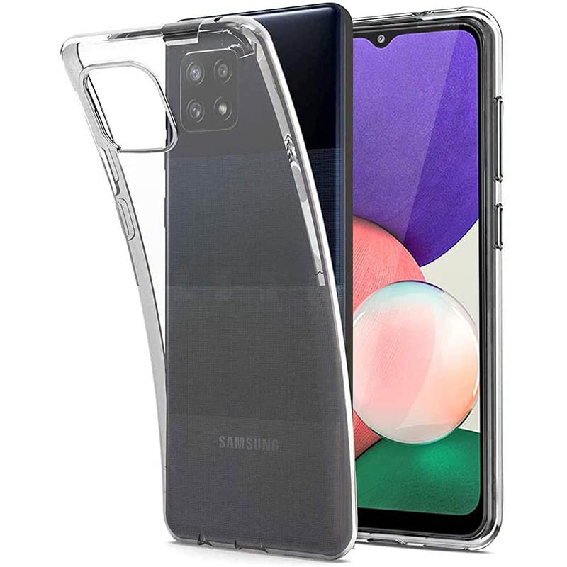 case Slim TPU Case Samsung Galaxy A22 5G - Full Clear Soft Bening Cover Casing Shock