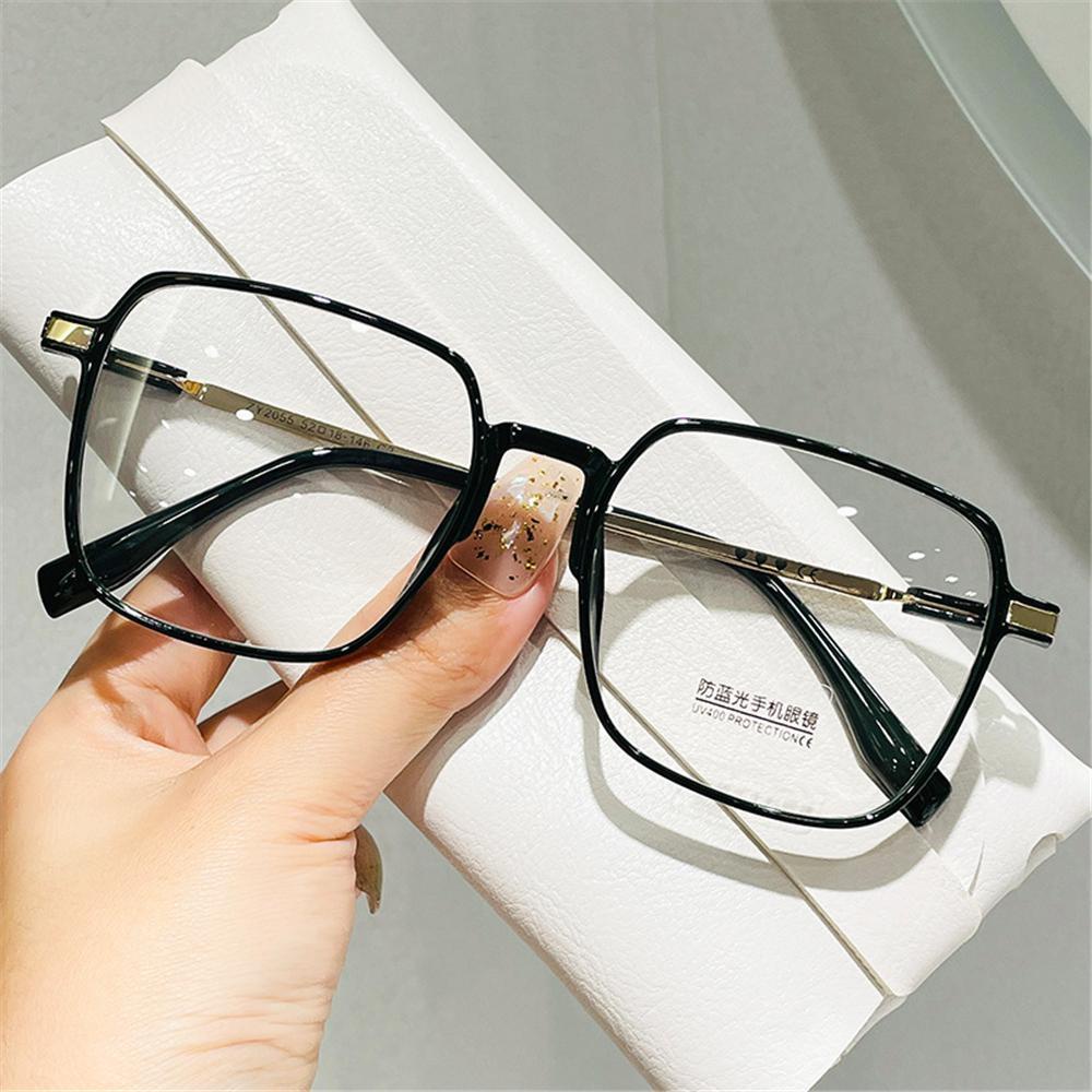 Chookyy Anti-Blue Light Glasses Stylish Clear Frame Square Kacamata Wanita