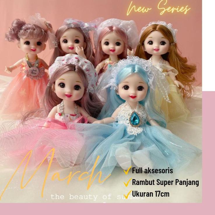 Promo Terheboh New Boneka BJD Tertawa Cantik Full Aksesoris Mewah Rambut Super Panjang