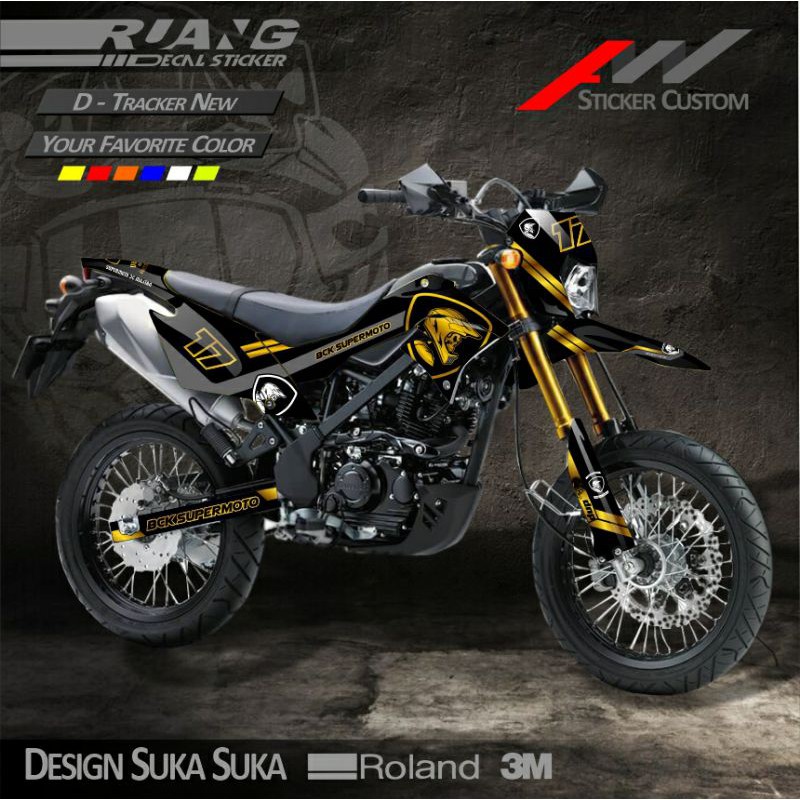 DECAL STIKER DTRACKER NEW - KLX BF - KLX DTRACKER DESAIN CUSTOM