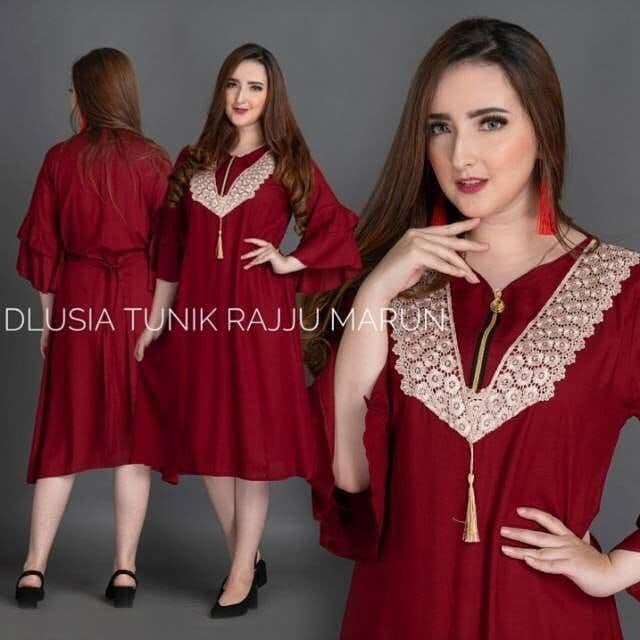 DASTER ARAB RENDA DLUSIA TUNIK RAJJU / DASTER BUSUI / DASTER RENDA MURAH / DASTER DAILY