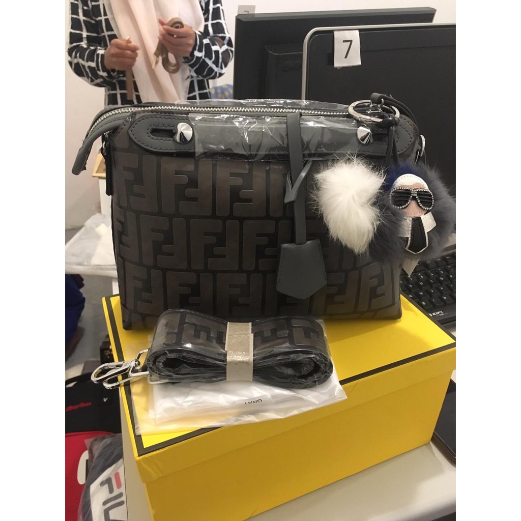 Fendi Boston By The Way Embossed 3317-149 DEN TAS SELEMPANG TAS BRANDED TAS IMPORT TAS BATAM