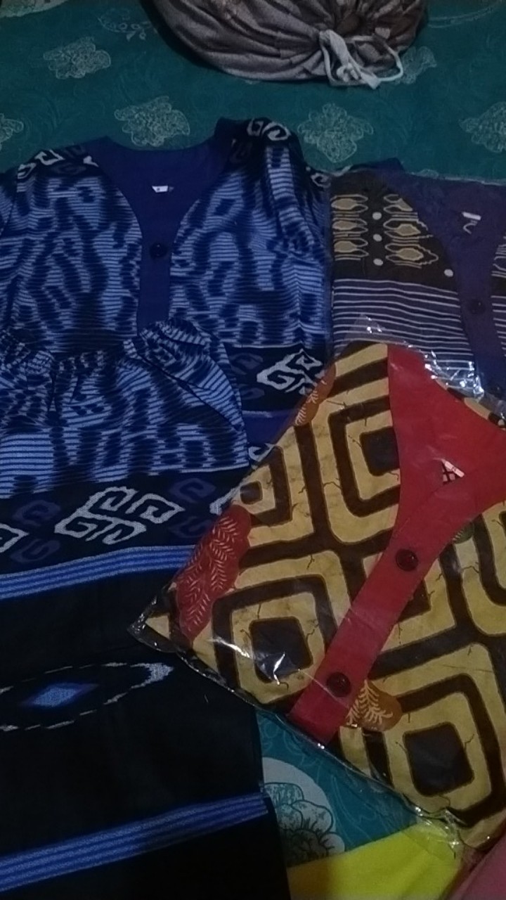Setelan Anak Baju Tidur Anak Motif Batik Pekalongan 1-5 Tahun Pria Wanita Modern Terlaris