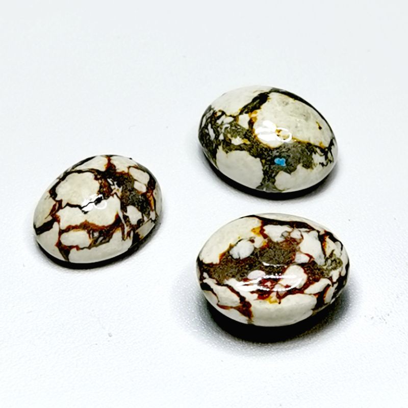 NATURAL BATU AKIK PIRUS PUTIH SINCIANG / TANPA RING