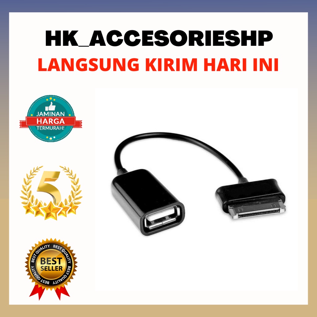 USB Host OTG Kabel Adaptor untuk Samsung Galaxy Tab 10.1 8.9 7.7 Catatan N8000 P3110 P5100 P5100 P7510 P7500 P7300 p7310 P1000