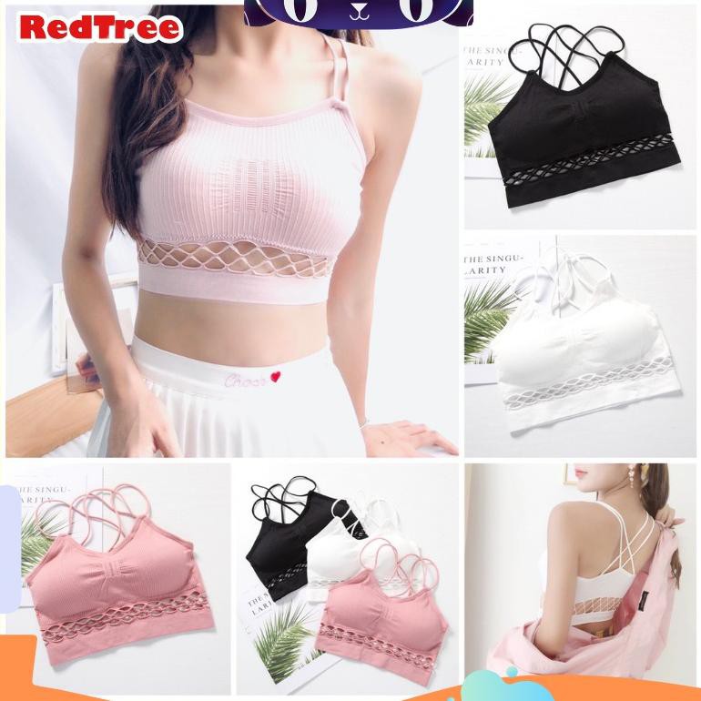 Bra Sport Bra Fashion Wanita Sport Bra Model Jaring Sport Bra Yoga Bra Import B5 Redtree