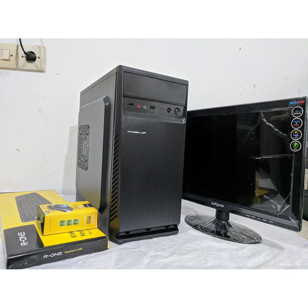 FULLSET PC RAKITAN AMD A4 3300 / RAM 4GB DDR3 LENGKAP