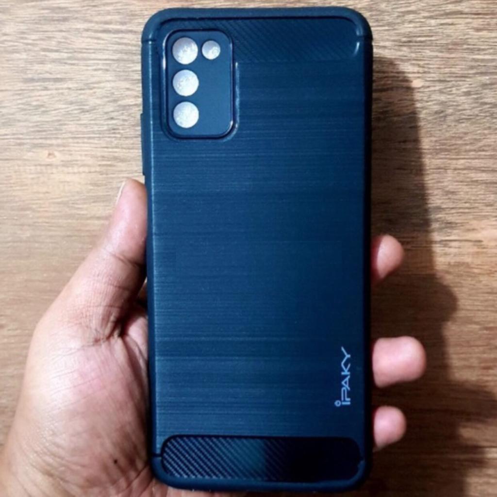 Casing Samsung A03s Tpu Fit Softshell Carbon Fiber Ipaky High Quality Premium Silikon Jelly Case Car