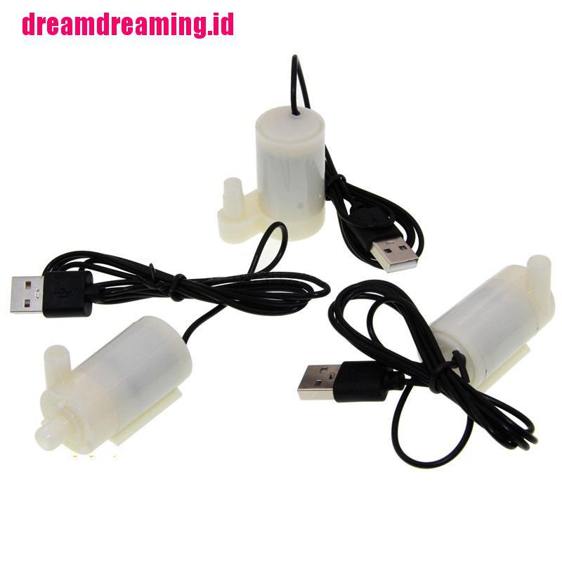 Pompa Air Mancur Mini Micro USB DC Motor Submersible Untuk Akuarium Ikan