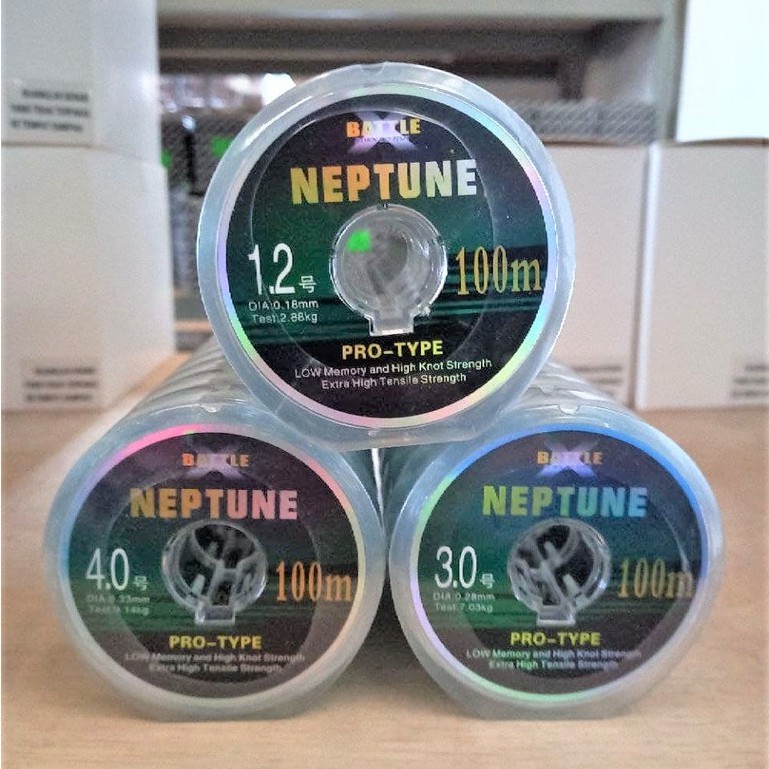 Senar Pancing BATTLE NEPTUNE 100 Meter Biru langit