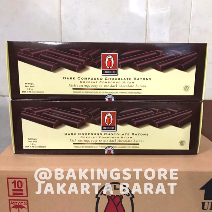 

Bahan Kue Chocolate Sticks Batons Tulip Compound Sticks Stik Coklat Baton 1,5Kg