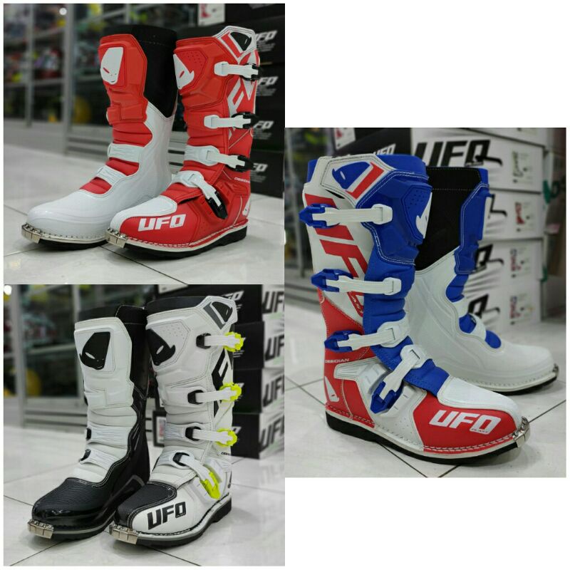 Sepatu Cross Trail UFO Obsidian Motocross Trabas Adventure Original