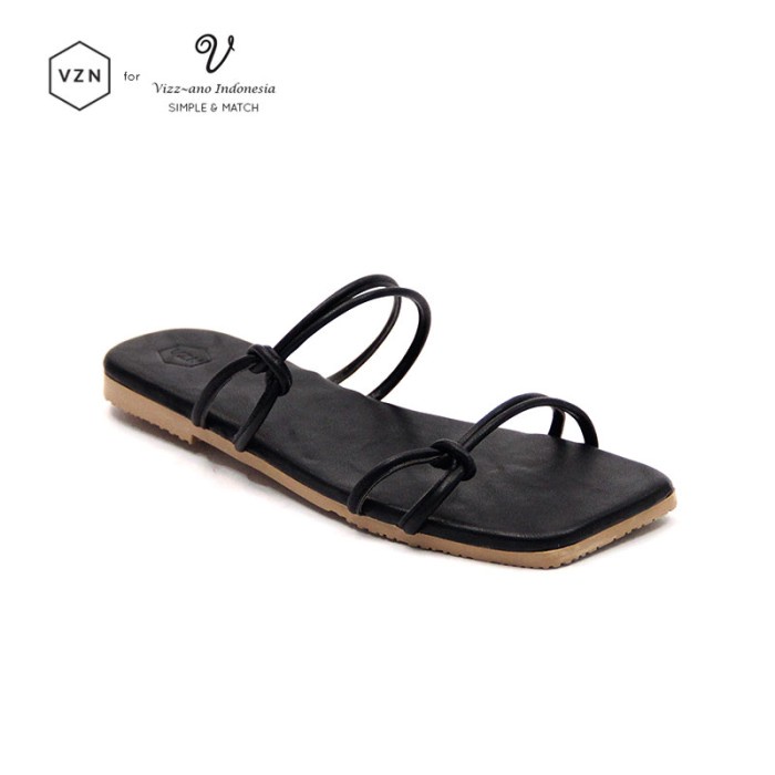 VZN VIZZANO SHOES SANDAL WANITA DESIGN VERONICA - HITAM, 37