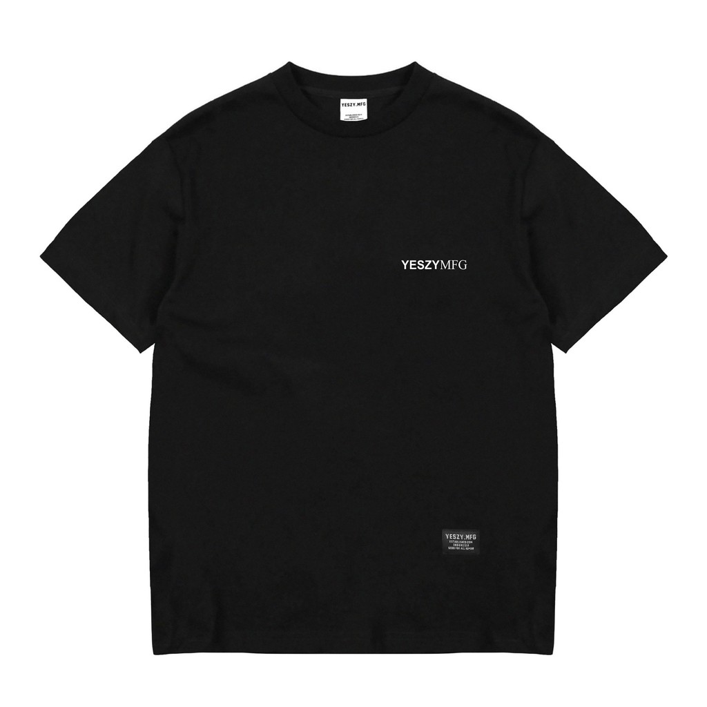 YESZY.MFG Tshirt Black Mismatch F White