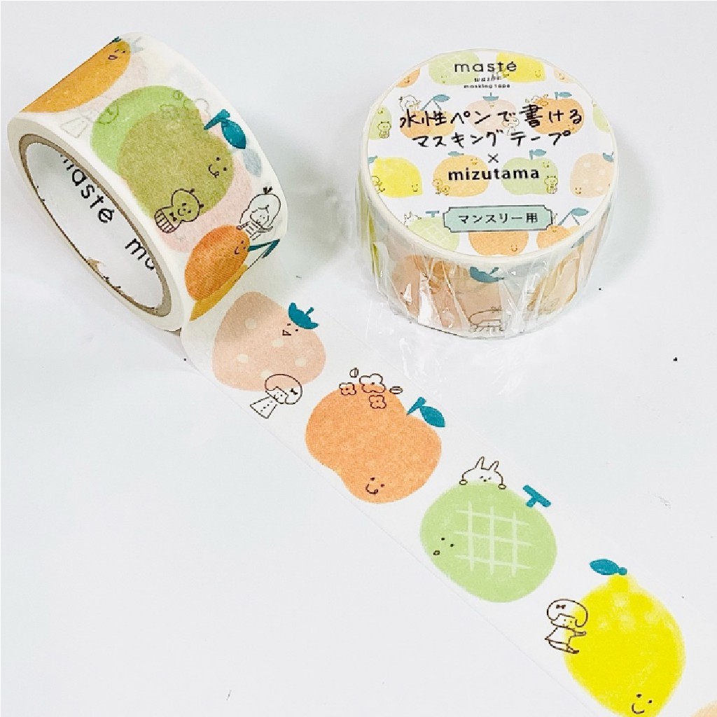 

Maste X Mizutama - Masking Tape Written Fruit