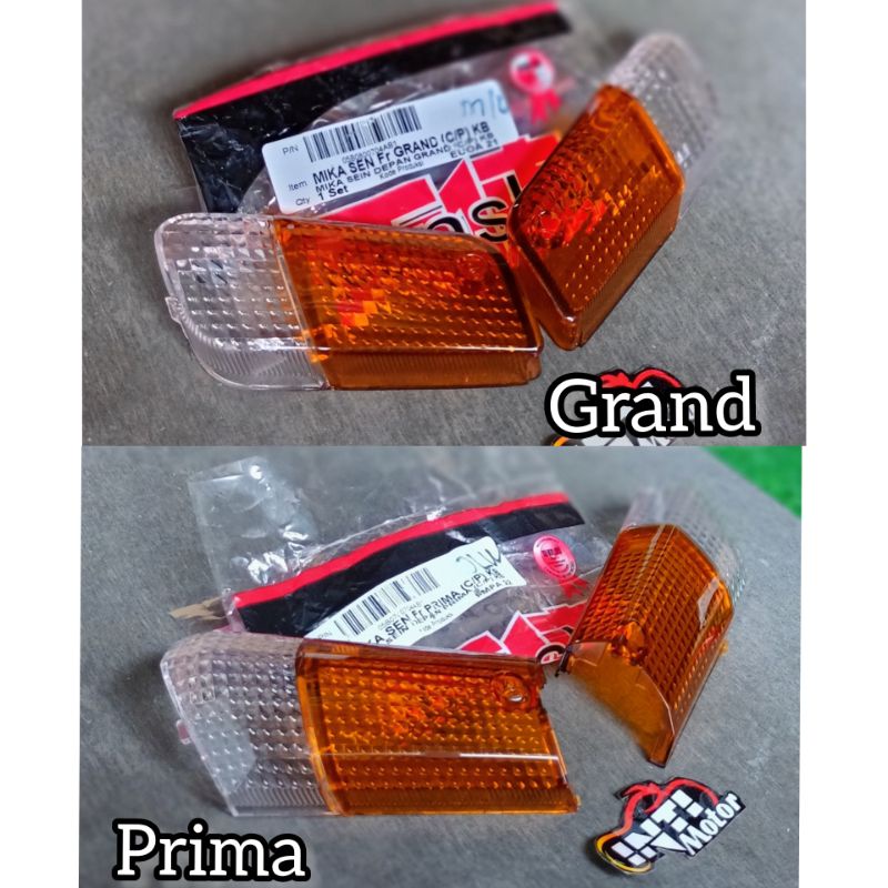 MIKA RETENG Grand dan Prima depan front SEIN RITING MOTOR GN5 Perima MERK TENSHI MIKA SEN MIKA RETEN