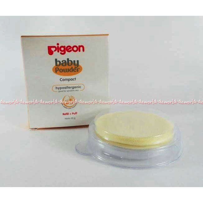 Pigeon baby powder Refill Puff compact bedak bayi pigeon isi Ulang