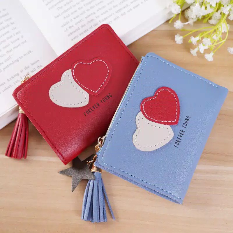 (COD) DOMPET LIPAT PENDEK/MINI DOMPET WANITA IMPOR MALLSHOPPING