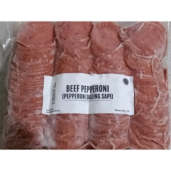 

Petite PEPPERONI BEEF / DAGING SAPI PEPERONI 500 GR HALAL TOPPING PIZZA HALAL PREMIUM
