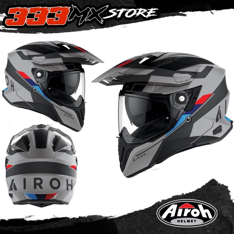 HELM AIROH COMMANDER DUO SKILL MATT HELM ADVENTURE AIROH COMMANDER