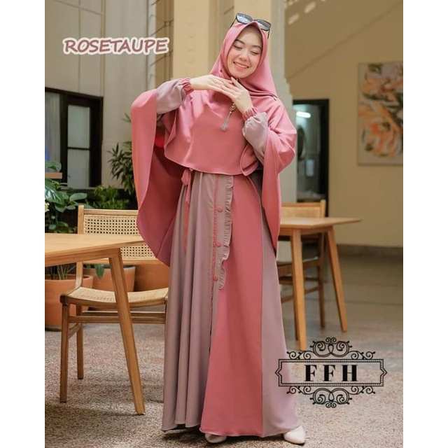 Gamis set DZAMIRA Syar'i ORI by Fafa hijab