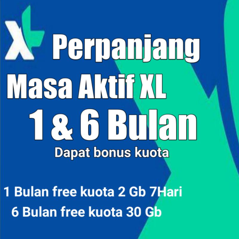 Tambah/Perpanjang Masa Aktif XL 1 dan 6 Bulan
