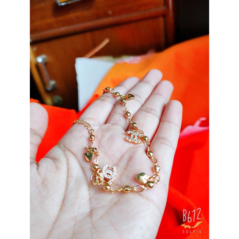 Gelang XUPING lapis emas 18K ANTI KARAT